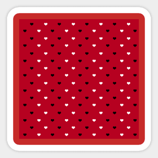 Valentine day heart pattern Sticker